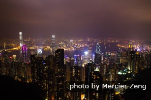 Night view of Victoria Peak