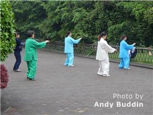 Tai Chi in a Chinese park