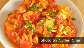 Stir-fried egg and tomato