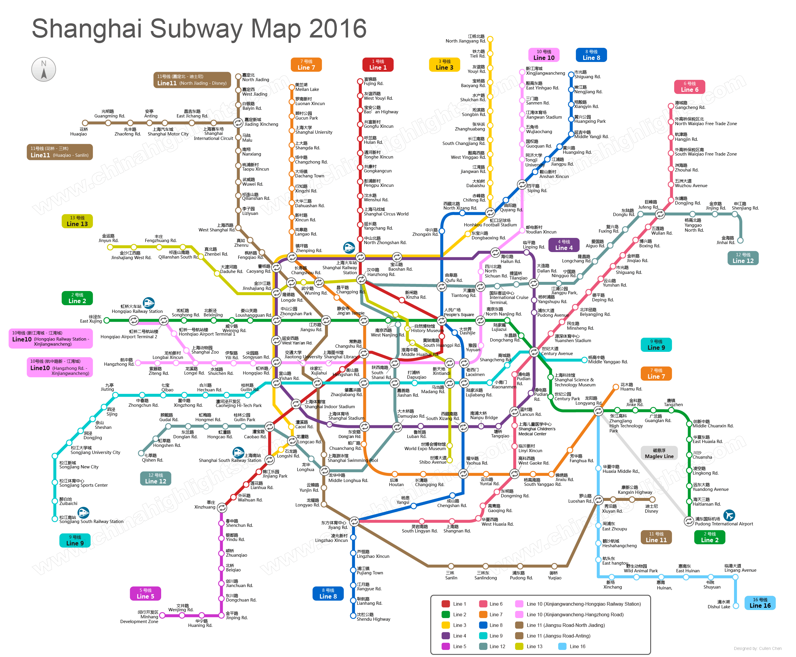 Shanghai Map, Map of Shanghai's Tourist Attractions and Subway