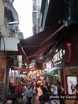 Macau street up to Monte Fort