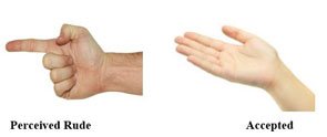 point at people