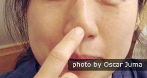 Chinese hand gesture for me