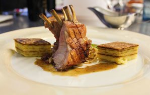 Lamb Chop with Muslim Cake