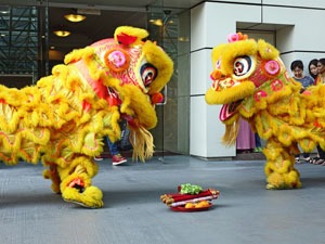 Chinese New Year lion dance