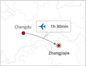 How to get Zhangjiajie from Chengdu