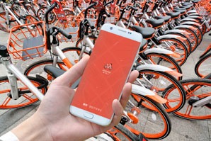 Dockless bike sharing in China