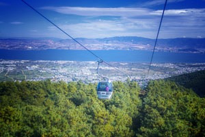 cable cars in the Cangshan MOuntains