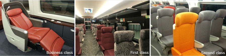 seat classes on high-speed trains
