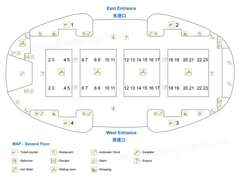 Beijing South Station Plan View 1