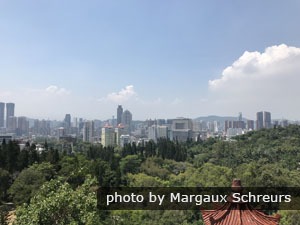 The Xiamen skyline, taken from the Botanical Garden