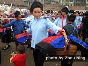 Local people celebrating Sisters Meal Festival