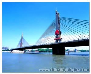 The panorama of a magnificient bridge The panorama of a magnificient bridge