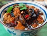 Shredded Chicken Stew with Mushroom