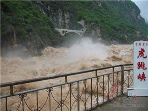 Torrential water of Tiger Leaping Gorge