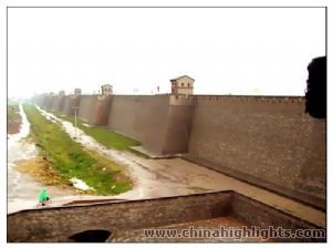 One sightseeing of the ancient town of Pingyao