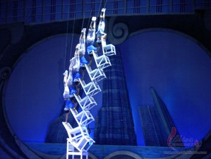 An acrobatic show at Shanghai Circus World