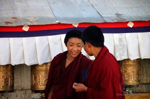 Monks at Tashi Lhunpo Monastery