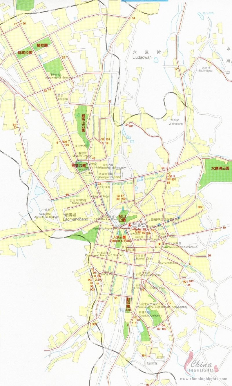 Map of City Street