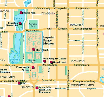 Beijing Street Map Beijing Street Map