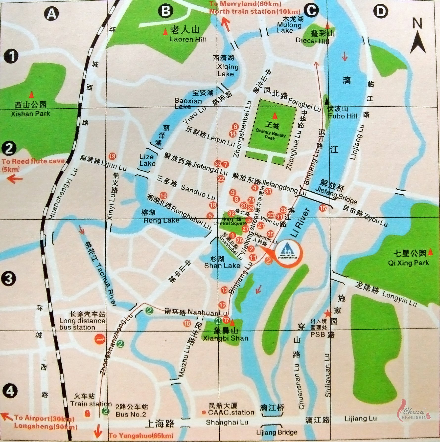 Guilin Transportation Map