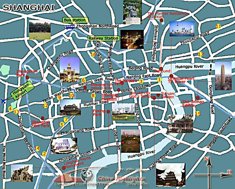 Shanghai Tourist Map