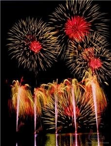 Beautiful firework on Spring Festival