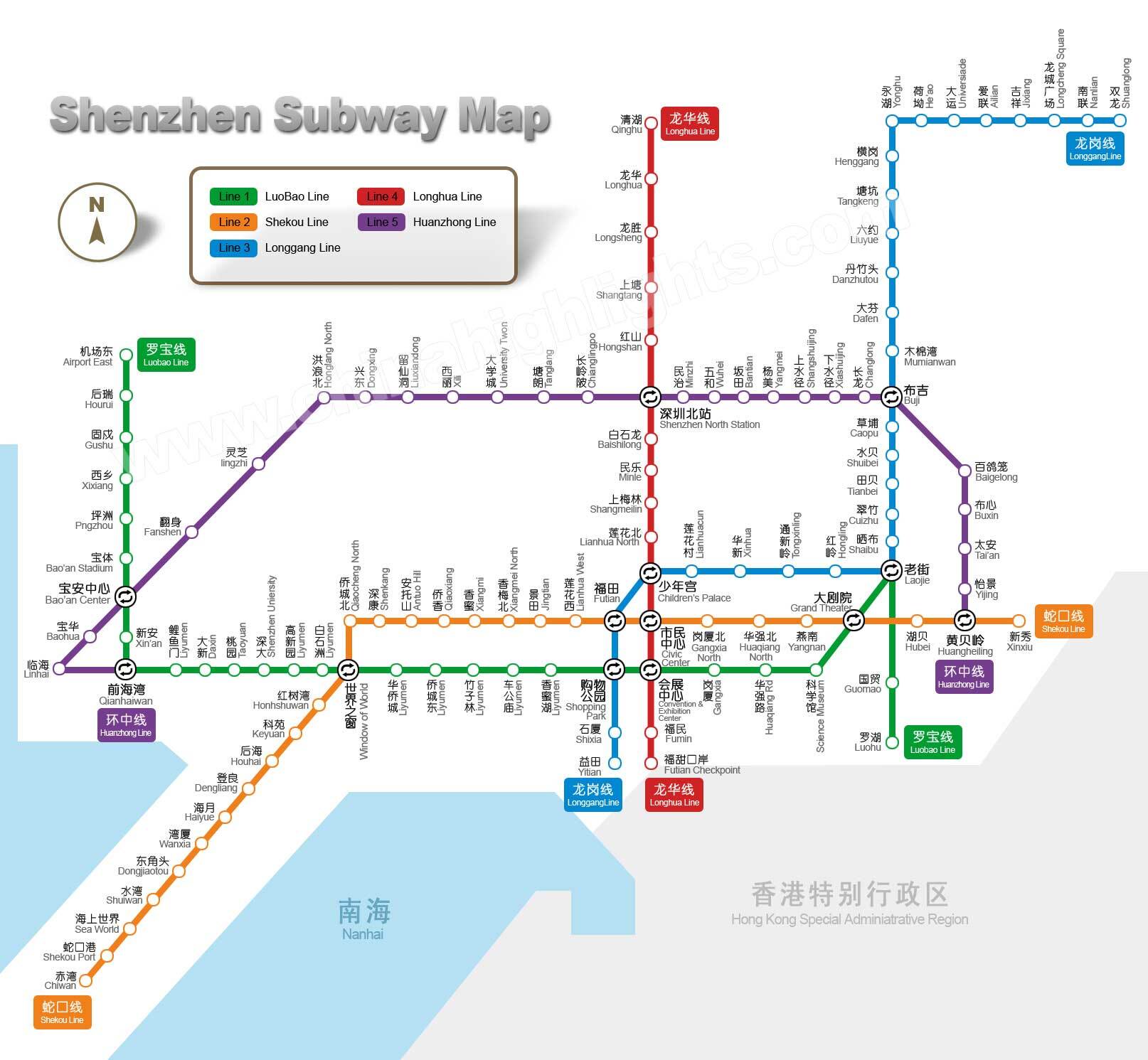 China Shenzhen Map