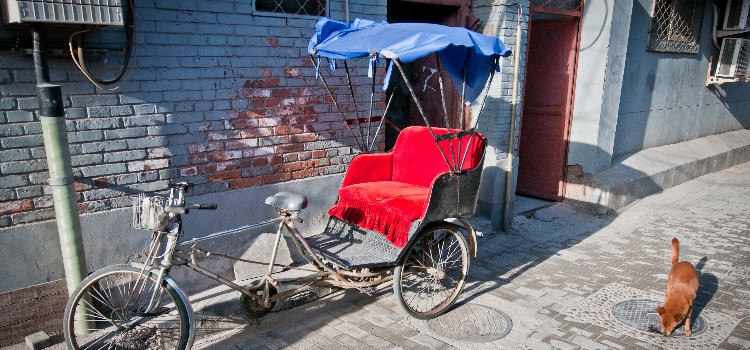 le cyclo-pousse dans les Hutongs 