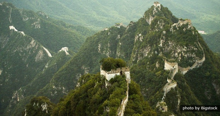 la Grande Muraille à Jiankou