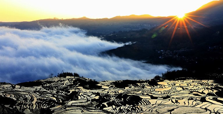 les rizières en terrasses de Yuanyang