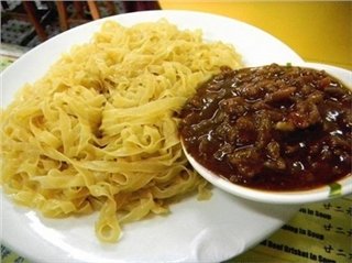 Лапша с пастой из соевых бобов