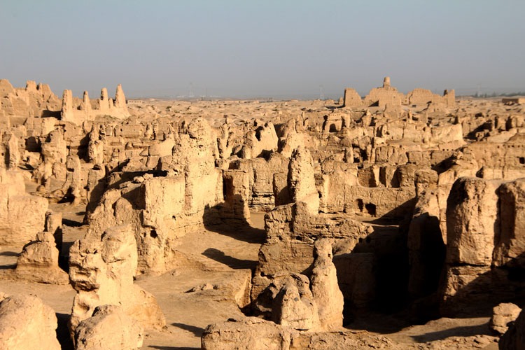 Jiaohe city ruins
