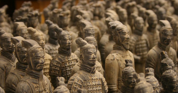 l’armée en terre cuite