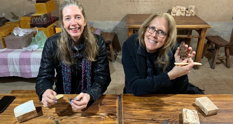 Making a clay warrior