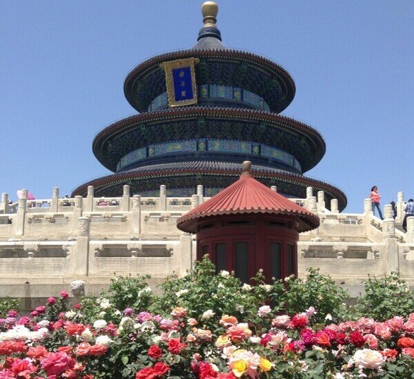 El Templo del Cielo de Pekín en mayo