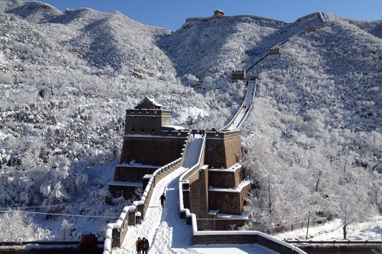 Великая китайская стена зимой