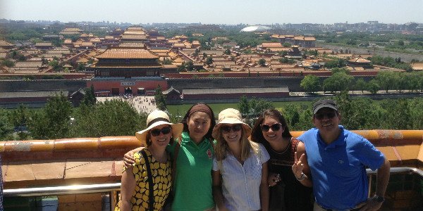 Panorama de la Ciudad Prohibida en Parque de Jingshan