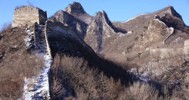 Jiankou Great Wall in winter