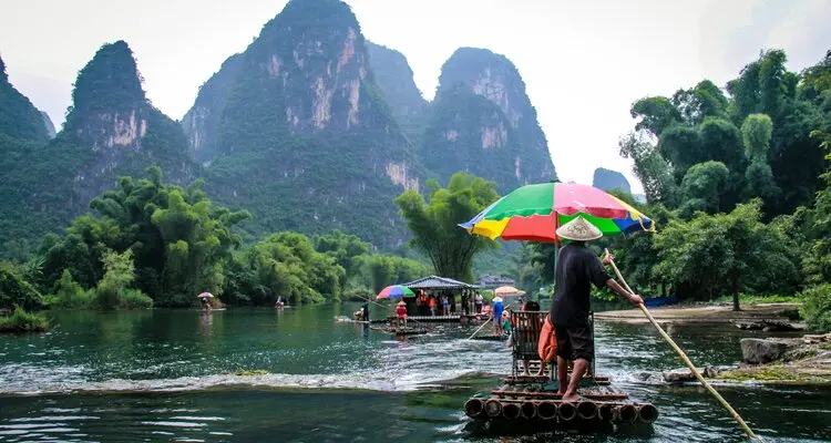 bamboo raft