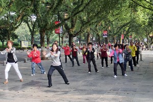 Утренняя гимнастика река Ли, Гуйлинь