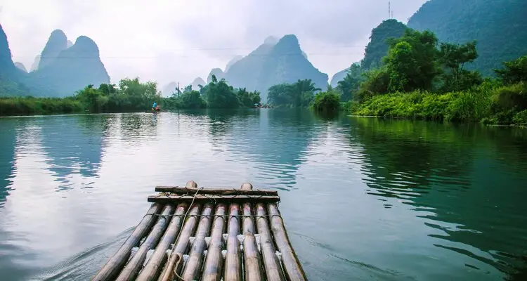 bamboo raft