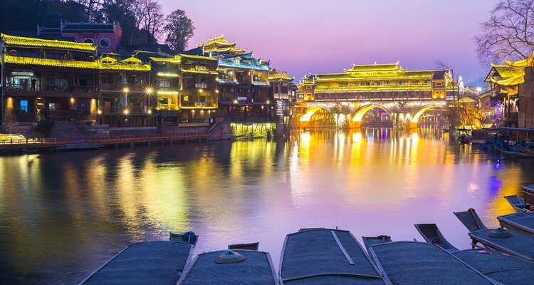 Night View of Fenghuang Ancient Town