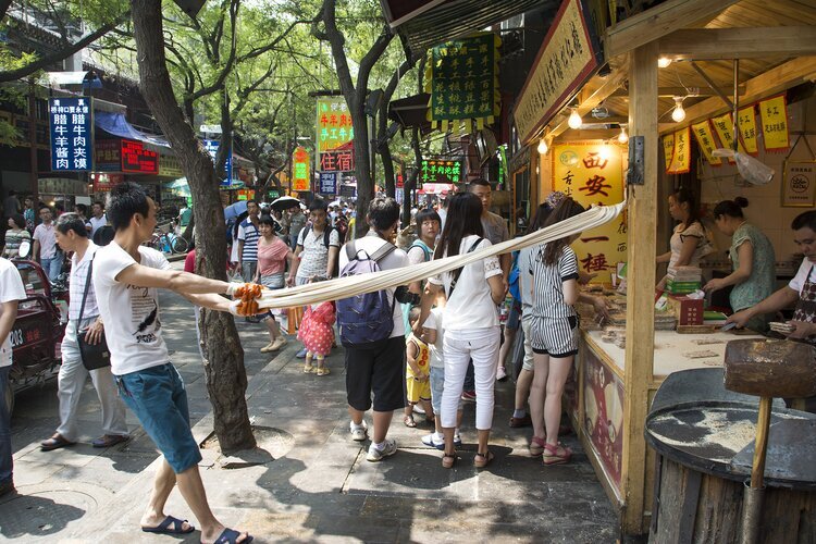 Les diverses spécialités culinaires du quartier Muslman de Xi'an