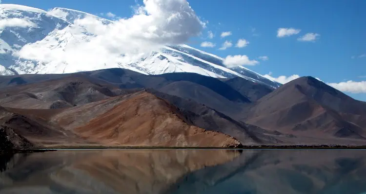 Karakul Lake and the Muztag Mountain