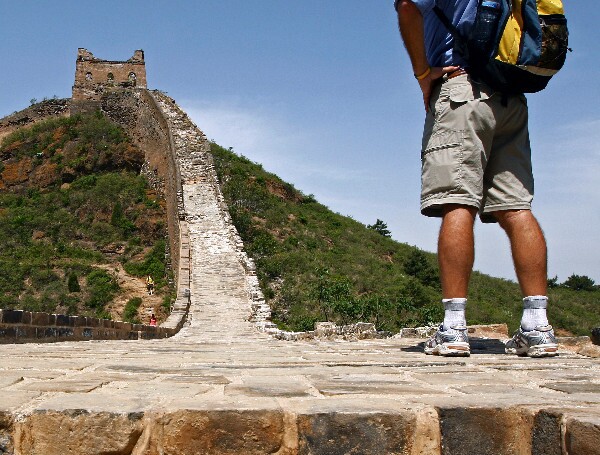hiking on the Great Wall
