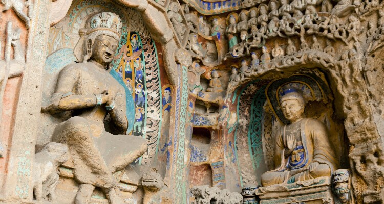 The Yungang Grottoes Yungang Caves Datong N China