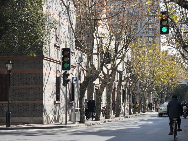 Paseando por las calles de Shanghái en invierno