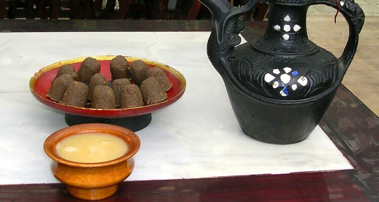 Butter tea and Tsampa