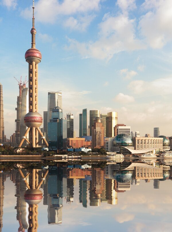 Viaje a Shanghái con vistas al skyline de la ciudad